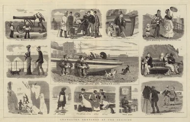 Karakter schetsen aan de kust